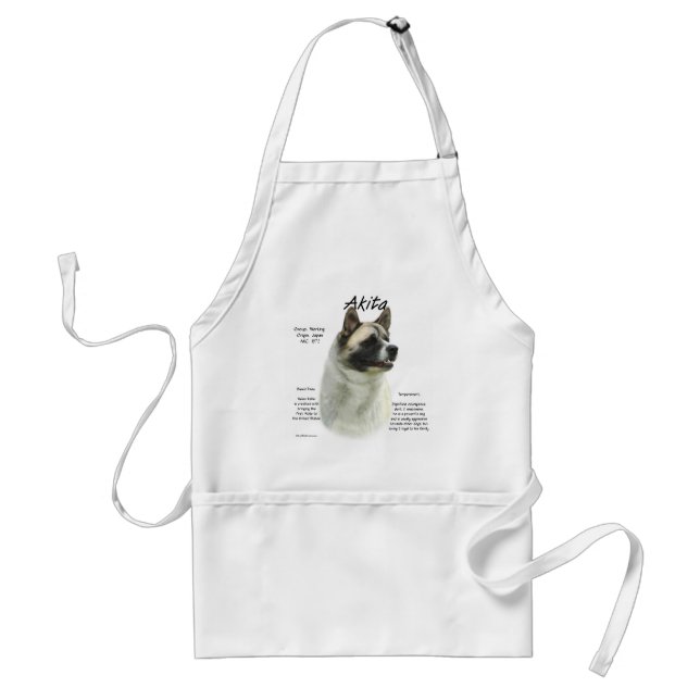 Pinto Akita History  Standard Apron (Front)