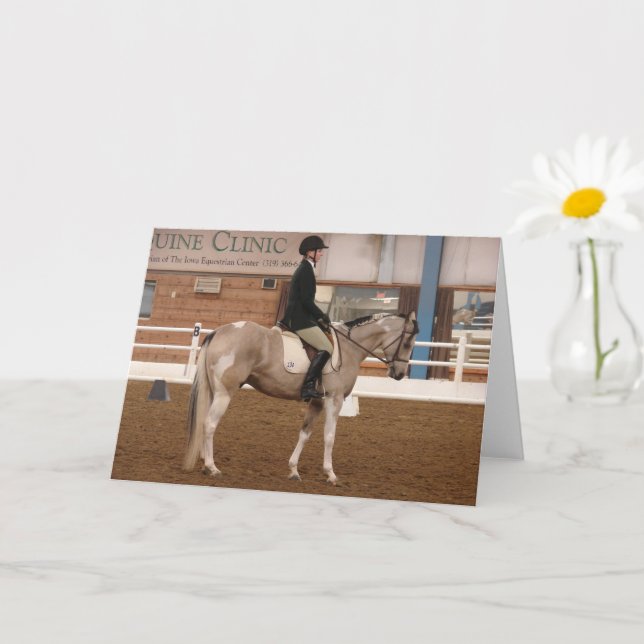 Pinto Dressage Horse Card (Small Plant)