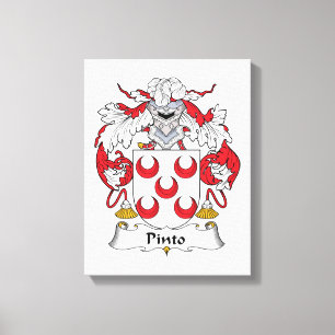 Pinto Family Crest Canvas Print