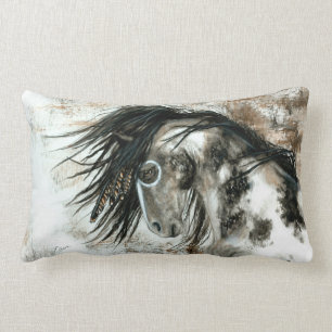 Pinto horse by BiHrLe Pillow