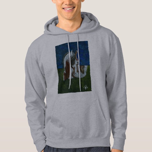 Pinto horse hoodie (Front)