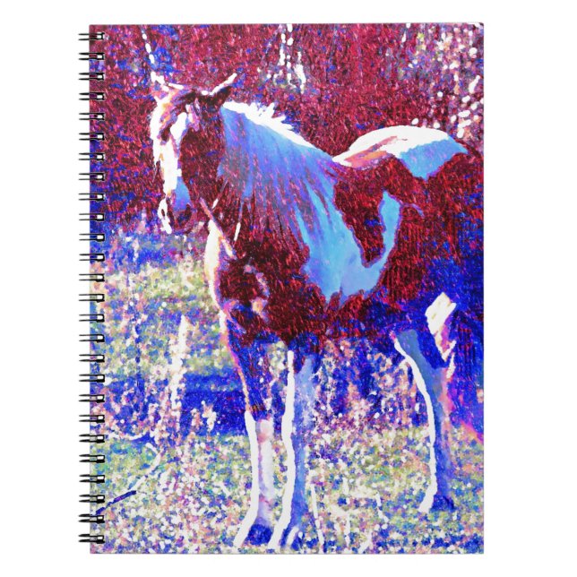 Pinto Horse Spiral Notebook (Front)