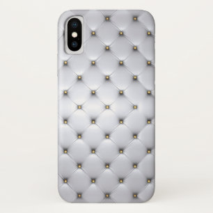 Pintuck look whitecand gold elegant  Case-Mate iPhone case