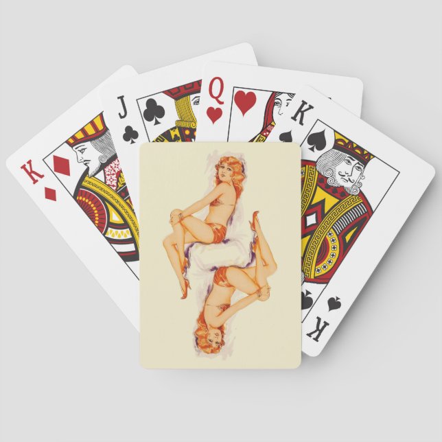 Pinup Girl Playing Cards (Back)