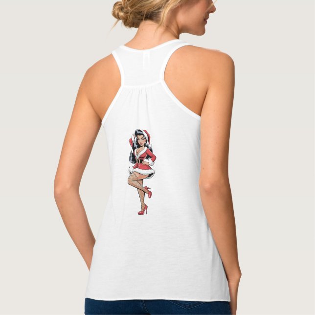 Pinup Santa Babe Singlet (Back)