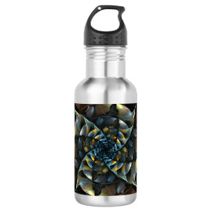Pinwheel Abstract Art Bottle