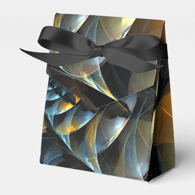 Pinwheel Abstract Art Favour Box (Front Side)