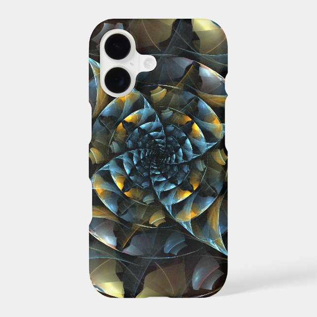 Pinwheel Abstract Art Glossy iPhone Case (Back)