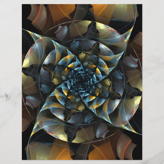 Pinwheel Abstract Art Letterhead (Front)