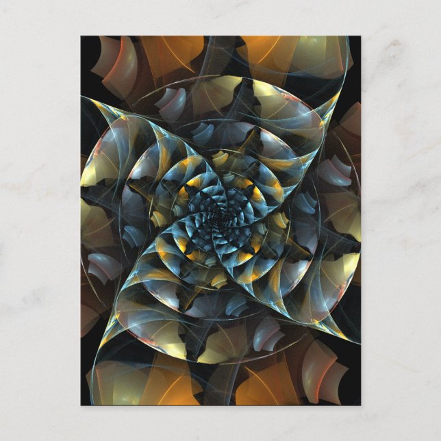 Pinwheel Abstract Art Postcard (Front)