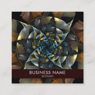 Pinwheel Abstract Art Professional Square Business Card