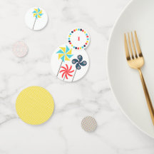 Pinwheel Confetti - Preppy & Modern Design 