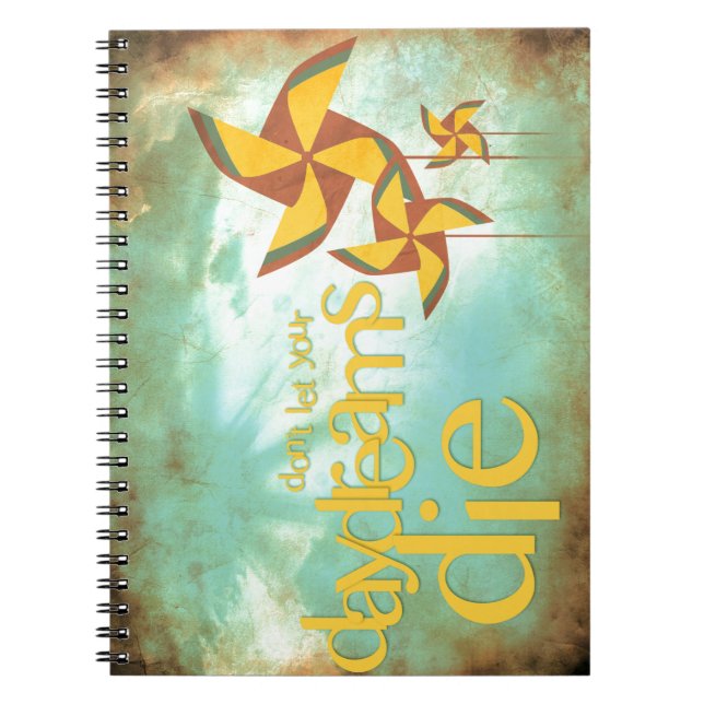 pinwheel daydreams spiral notebook (Front)