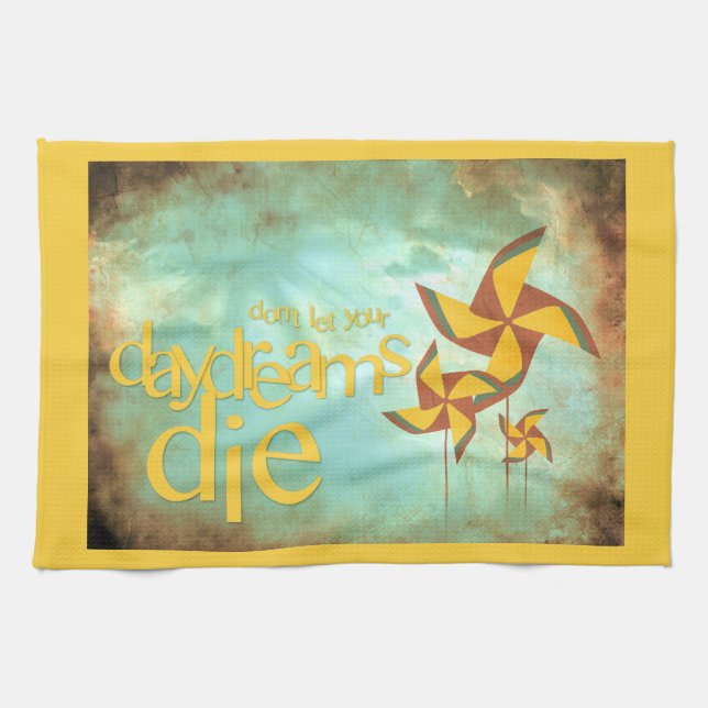 pinwheel daydreams tea towel (Horizontal)