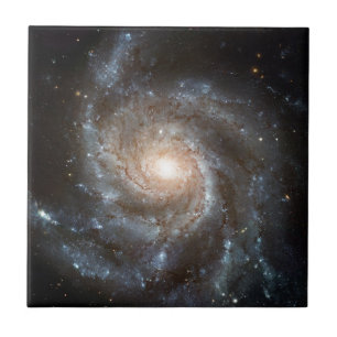 Pinwheel galaxy Hubble Telescope Outer Space Photo Tile