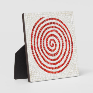 PINWHEEL MOSAIC 5.25" Square Plaque with Easel