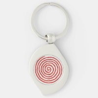 PINWHEEL MOSAIC Metal Swirl Keychain