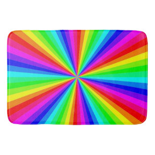 PINWHEEL RAINBOW BATH MAT