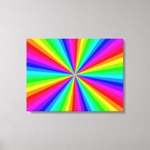 PINWHEEL RAINBOW CANVAS PRINT