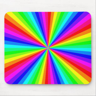 PINWHEEL RAINBOW MOUSE PAD