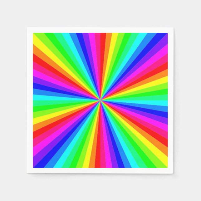 PINWHEEL RAINBOW NAPKIN (Front)