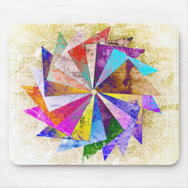Pinwheel Vintage Look Mouse Pad (Front)