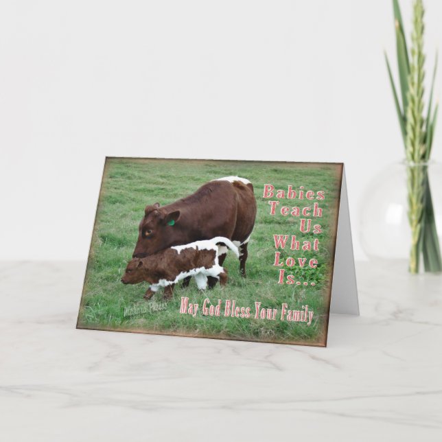 Pinzgauer- new baby-customise it card (Front)