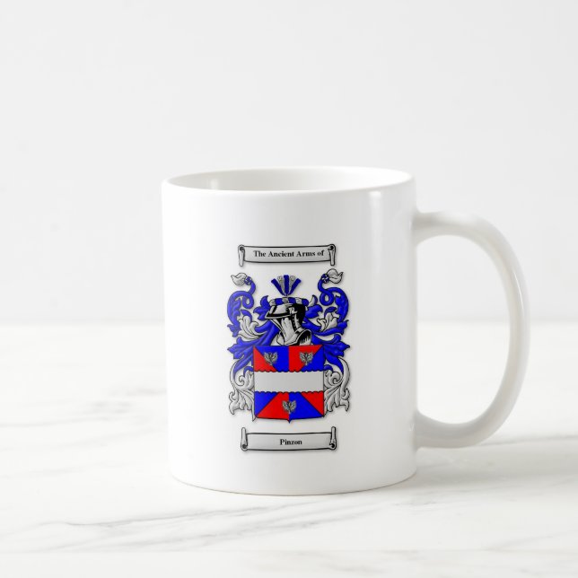 Pinzon Coat of Arms Coffee Mug (Right)