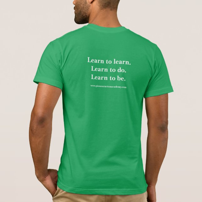 Pioneer Acton Academy Adult T-Shirt (Back)