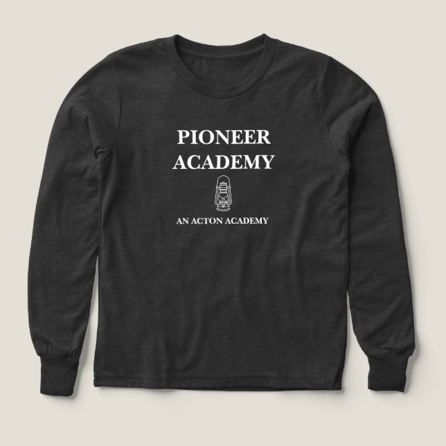 Pioneer Acton Academy Boys Tri-Blend Long Sleeve  (Design Front)