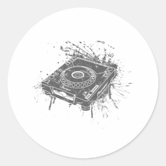 Pioneer CDJ-1000 Graffiti Classic Round Sticker