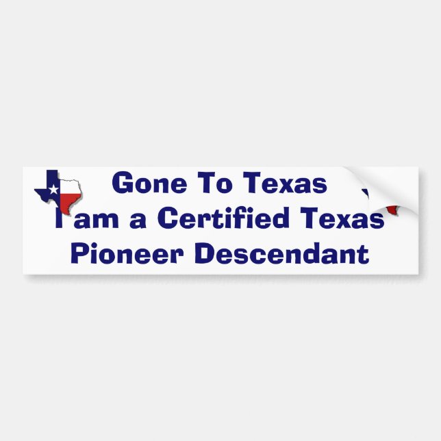 Pioneer Descendant Bumper Sticker (Front)