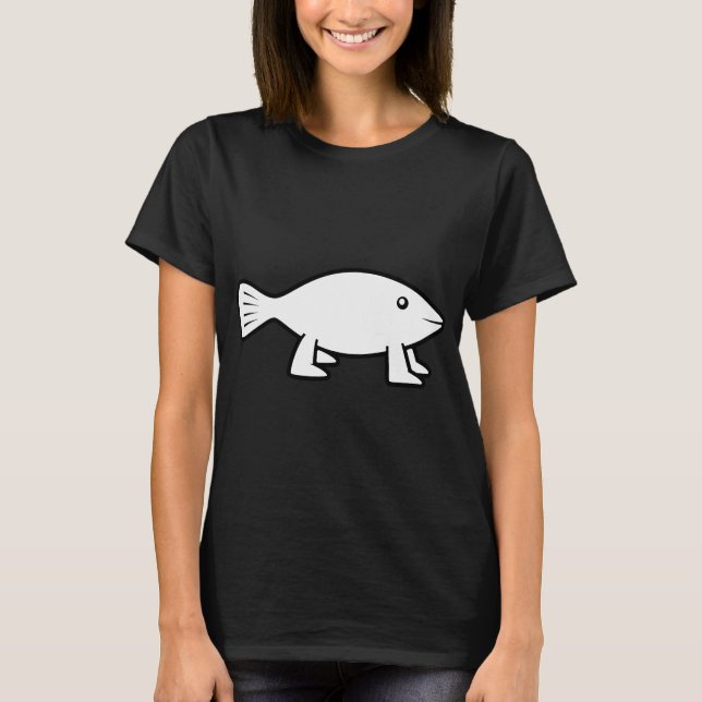 Pioneer Fish [original B&W] T-Shirt (Front)