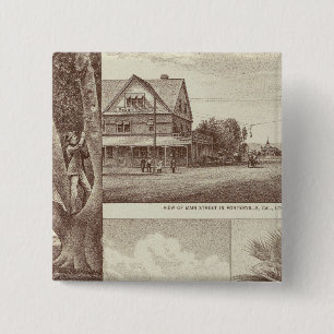 Pioneer Land Co tract, Porterville 15 Cm Square Badge