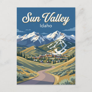 Pioneer Mountains Foothills Idaho Postcard