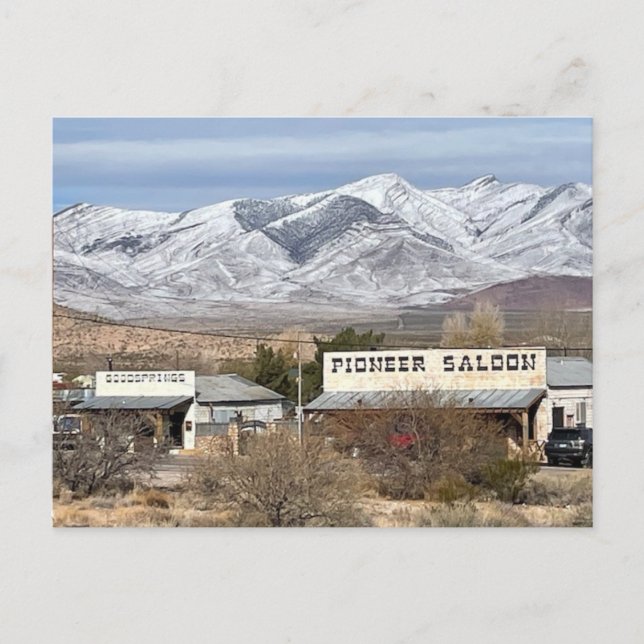 Pioneer Saloon Postcard (Front)