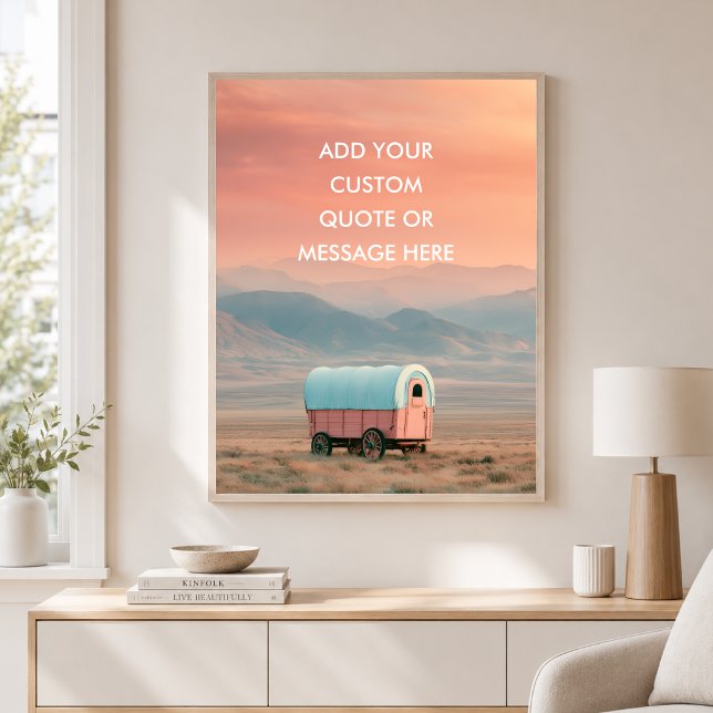Pioneer Wagon Prairie - Create Your Own Quate Poster (Pioneer Wagon Prairie - Create Your Own Quate Poster)
