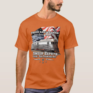 Pioneer Zephyr Americas first  streamline Train T-Shirt