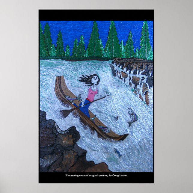 "Pioneering woman" Poster (Front)