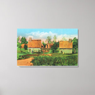 Pioneers' Village Scene in Forest River Park # 2 Canvas Print