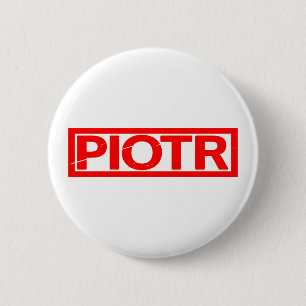 Piotr Stamp 6 Cm Round Badge