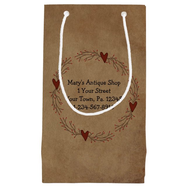 Pip Berry Heart Circle Gift Bag (Front)