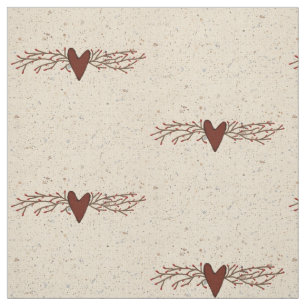 Pip Berry Heart Combed Cotton (56" width) Fabric