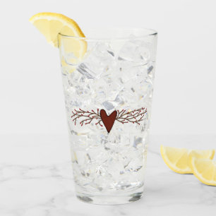 Pip Berry Heart Drinking Glass