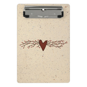 Pip Berry Heart Mini Clipboard