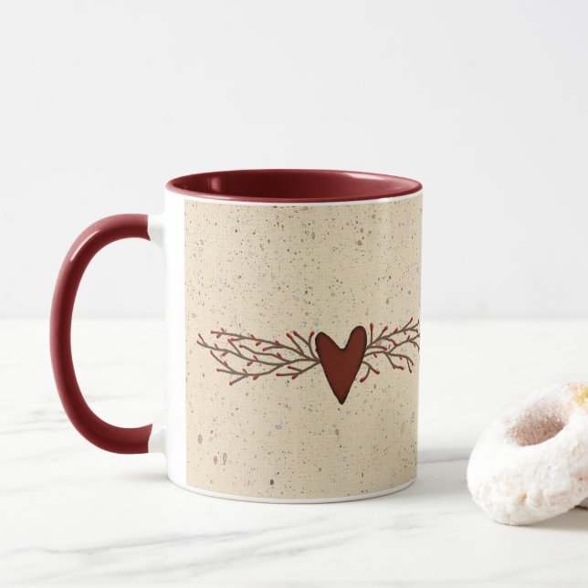 Pip Berry Heart Mug (With Donut)