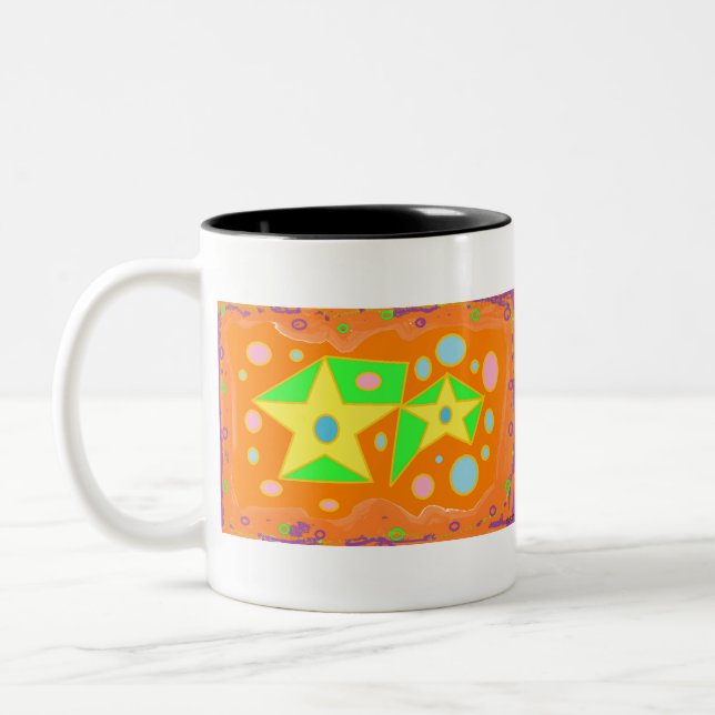 pip pop art-xxl Two-Tone coffee mug (Left)