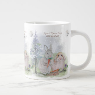 "Pipa & Marlow" Boganhues Print  Large Coffee Mug