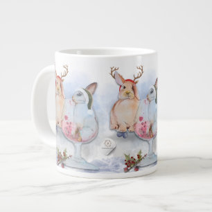 "Pipa & Marlow Series" Boganhues print Large Coffee Mug