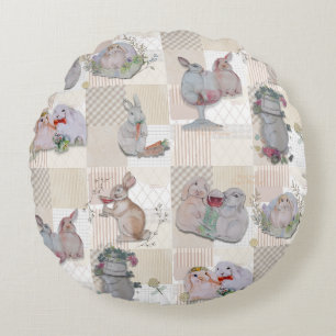 Pipa & Marlow Theme Round Cushion